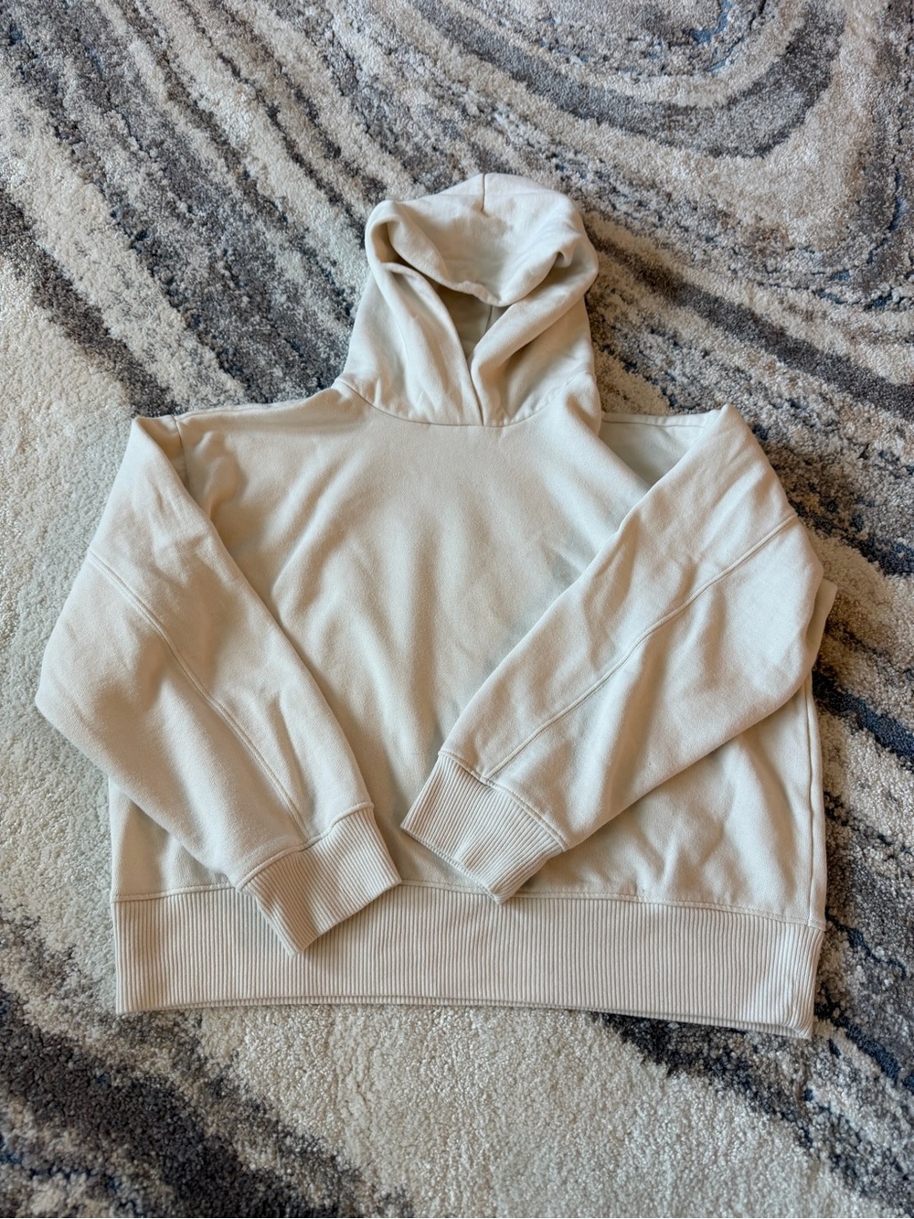 Cream Hoodie Sweatshirt - Classic Pullover